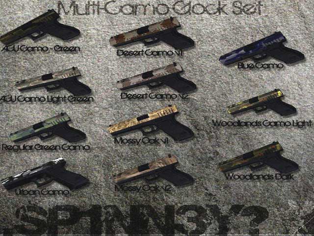 Набор моделей Glock