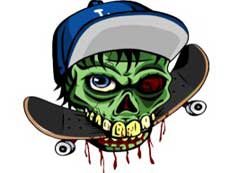 Зомби скейтер логотип